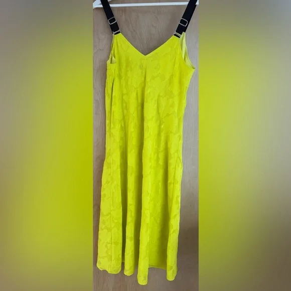 DKNY Clipped Jacquard Floral Dress - Picture 8 of 13